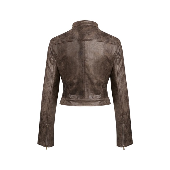 BELLA MOTO JACKET | CHOCOLATE A3 - Picture 10 of 12